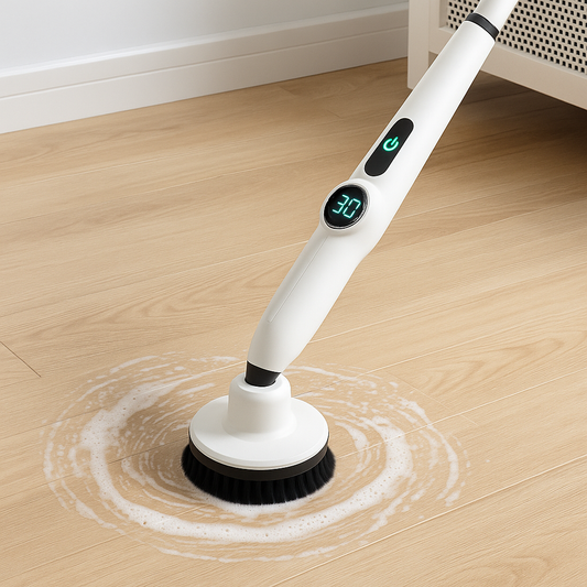 9 in 1 cleaning brush with adjustable speed.