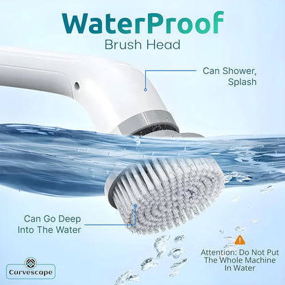9 in 1 cleaning brush with adjustable speed.